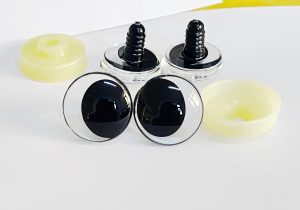 3d black oval pupil offcentre eyes with sinker hard washer 25mm 30mm option