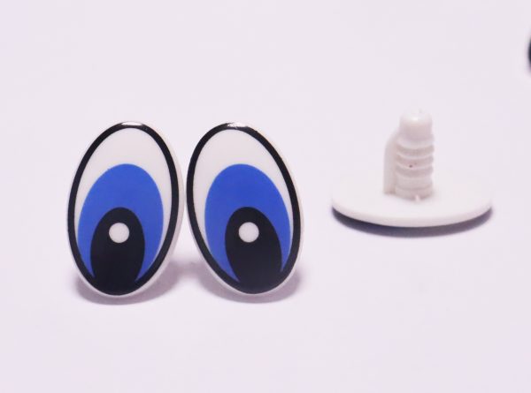 14x20mm blue toy eye with handpress washer