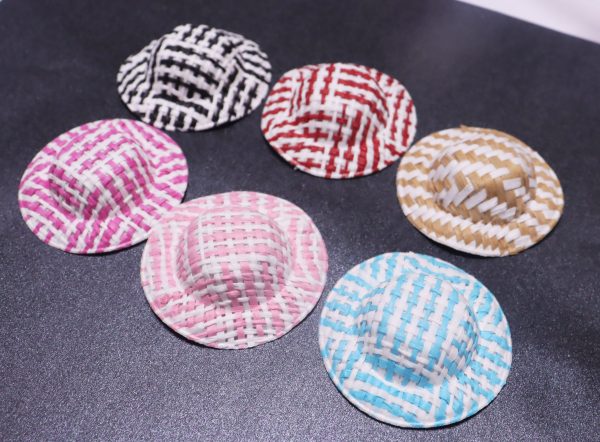 5cm mixed color small hat for diy BJD doll decoration findings