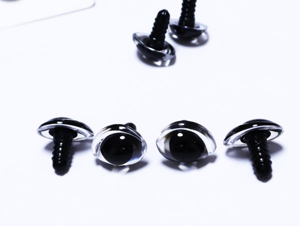 masckaszem eyes new style 16x21mm toy doll clear eyes with disc-hc10 - Image 3