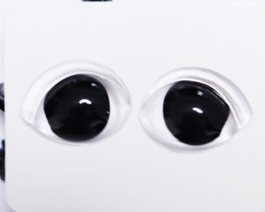 masckaszem eyes new style 16x21mm toy doll clear eyes with disc-hc10