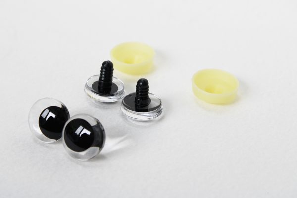 3d offcentre eyes clear toy eyes with sinker washer 12mm 40mm option