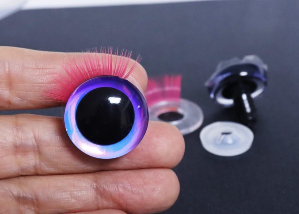 9mm-35mm 3D Centre eyes with colorful disc with pink eyelash tray -HC10 - Image 4