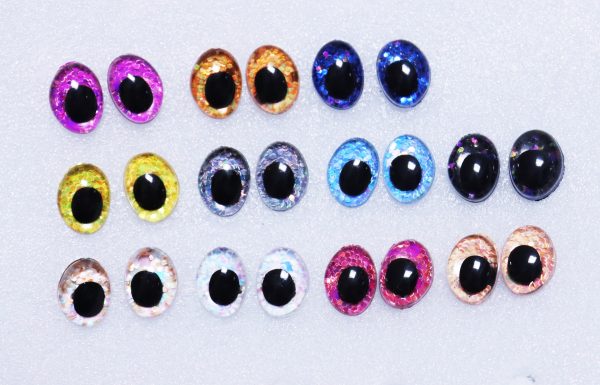 9x12mm 13x18mm new toy doll craft bear finding doll eyes findings with colorful disc -T10 - Image 2