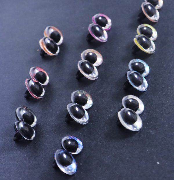 9x12mm 13x18mm new toy doll craft bear finding doll eyes findings with colorful disc -T10 - Image 3