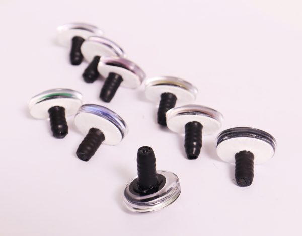 colorful doll eyes 18x24mm 3D black Oval Pupil offcentre eyes with sinker hard washer -B11 - Image 3