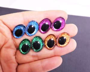 9x12mm 13x18mm new toy doll craft bear finding doll eyes findings with colorful disc -10colors