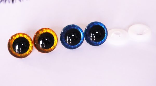 20mm dark blue gold toy round eyes with disc with handress washer for diy craft doll fingdings - Image 5