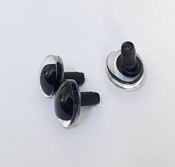masckaszem eyes new style 18x24mm 3D black Oval Pupil offcentre eyes with sinker hard washer - Image 3
