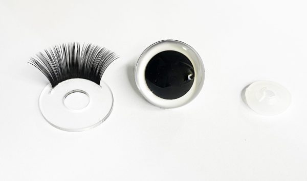 9mm-60mm round clear crystal eyes with hard washer with white disc  with eyelash tray - Image 4