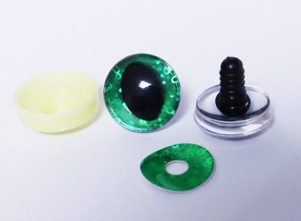 3D cat toy eyes oval pupil doll eyes with colorful disc with sinker washer for diy plush craft doll findings-Q10 - Image 5