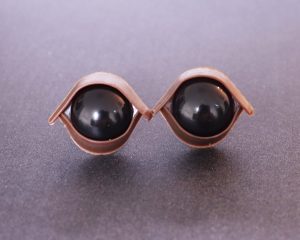 10mm-24mm black round full black eyes with brown eyelids with back washer with handpress washer for diy plush doll findings (Copy)