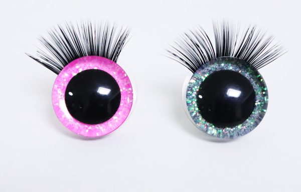 9mm-35mm 3D Centre eyes with colorful disc with black  eyelash tray -C11 - Image 4