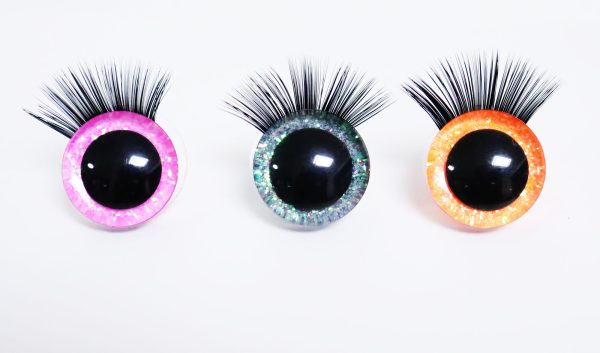 9mm-35mm 3D Centre eyes with colorful disc with black  eyelash tray -C11 - Image 5