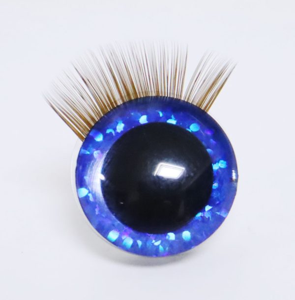 9mm-35mm mixed color 3D Centre eyes with colorful disc with brown eyelash tray -B11 - Image 5