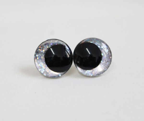 mixed color 3D offcentre eyes black pupil clear toy eyes with sinker washer 12mm-40mm option  for craft doll -B11 - Image 5