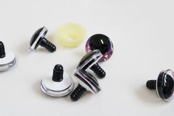 mixed color 3D offcentre eyes black pupil clear toy eyes with sinker washer 12mm-40mm option  for craft doll -B11 - Image 6