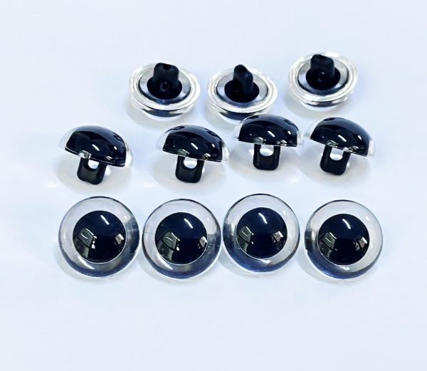 9mm-21mm clear handscrew button toy eyes for diy craft doll eyes - Image 2