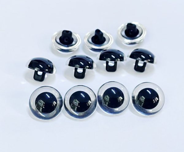 9mm-21mm clear handscrew button toy eyes for diy craft doll eyes - Image 3
