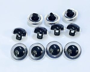 9mm-21mm clear handscrew button toy eyes for diy craft doll eyes