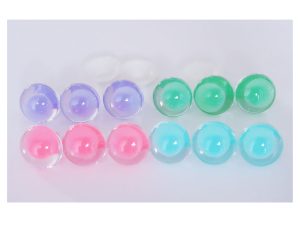 18mm pink green purple emerald clear round thinner offcentre eyes with washer for diy amigurumi craft doll eyes findings