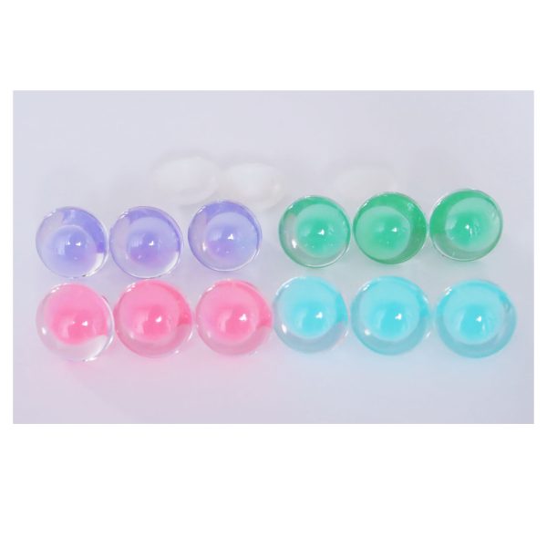 18mm pink green purple emerald clear round thinner offcentre eyes with washer for diy amigurumi craft doll eyes findings
