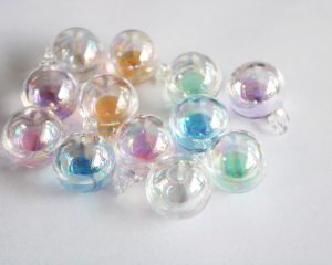 20mm colorful liquid glass pendant for diy jewelry findings color option
