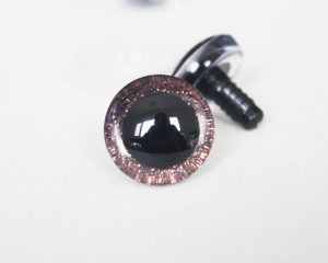 brown color 9mm-35mm 3D Centre toy eyes with hard washer for diy craft plush doll findings-N10