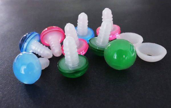16mm green pink blue color toy eyes with hard washer for diy amigurumi crochet doll findings - Image 4
