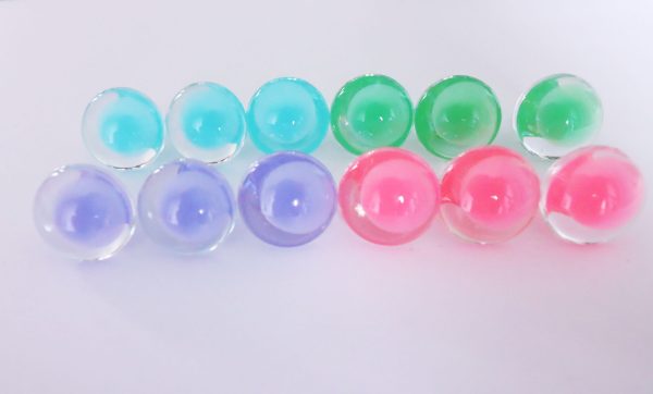 18mm pink green purple emerald clear round thinner offcentre eyes with washer for diy amigurumi craft doll eyes findings - Image 2