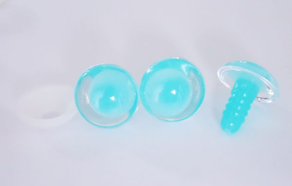 18mm pink green purple emerald clear round thinner offcentre eyes with washer for diy amigurumi craft doll eyes findings - Image 4