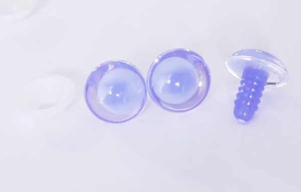 18mm pink green purple emerald clear round thinner offcentre eyes with washer for diy amigurumi craft doll eyes findings - Image 7