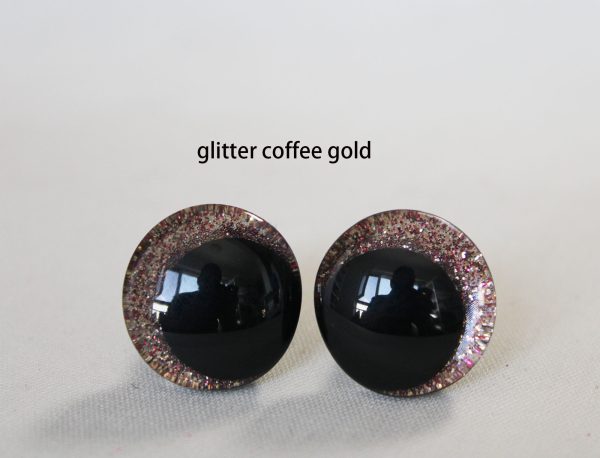 mixed color 3D offcentre eyes black pupil  toy eyes with sinker washer 12mm-40mm option  for craft doll -Y10 - Image 3
