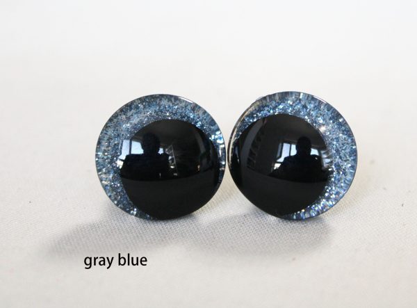 mixed color 3D offcentre eyes black pupil  toy eyes with sinker washer 12mm-40mm option  for craft doll -Y10 - Image 4