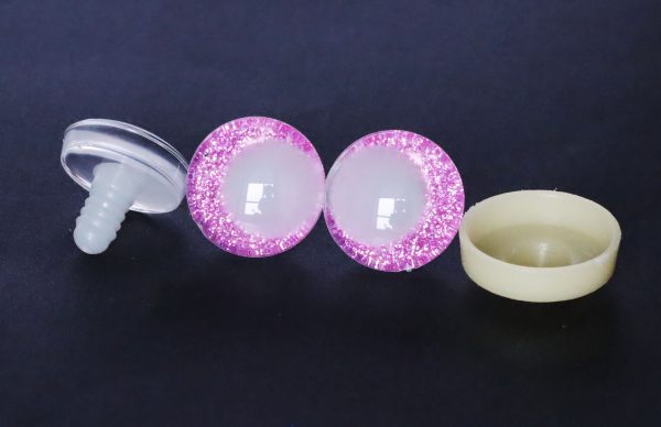 mixed color 3D luminous pupil offcentre eyes  clear toy eyes with sinker washer  with disc for craft doll -20mm-25mm-30mm - Image 4