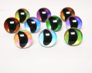 mixed color 3D eyes moon black pupil clear toy eyes with sinker washer 16mm-30mm option for craft doll -HC10