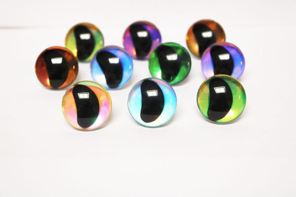 mixed color 3D eyes moon black pupil clear toy eyes with sinker washer 16mm-30mm option  for craft doll -HC10