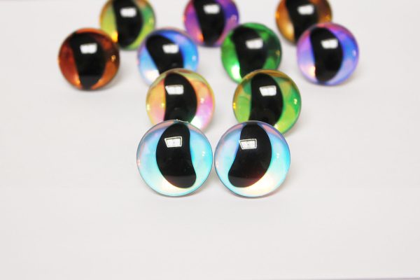 mixed color 3D eyes moon black pupil clear toy eyes with sinker washer 16mm-30mm option  for craft doll -HC10 - Image 4