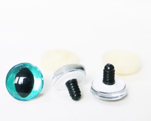 Hc10-green disc  3D cat eyes black pupil  toy eyes with sinker washer 10mm-30mm option  for craft doll