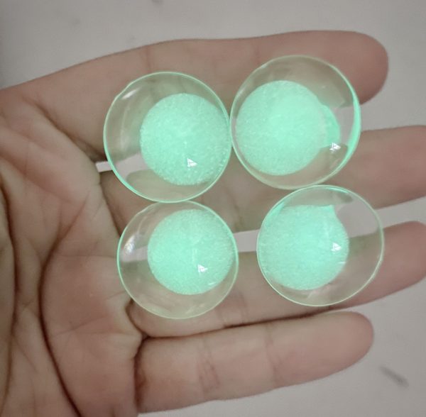 clear color 3D luminous pupil offcentre eyes  clear toy eyes with sinker washer  with disc for craft doll -20mm-25mm-30mm - Image 3