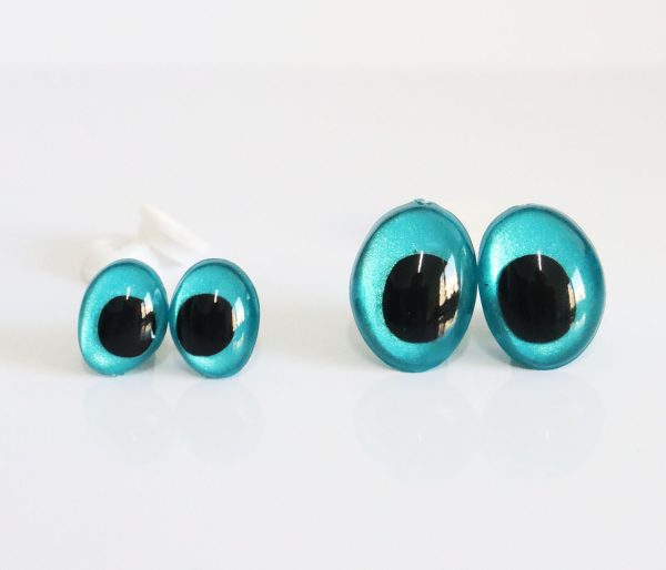 blue color 9x12mm 13x18mm new toy doll craft bear finding doll eyes findings handpaint color - Image 2