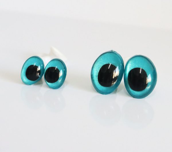 blue color 9x12mm 13x18mm new toy doll craft bear finding doll eyes findings handpaint color - Image 3