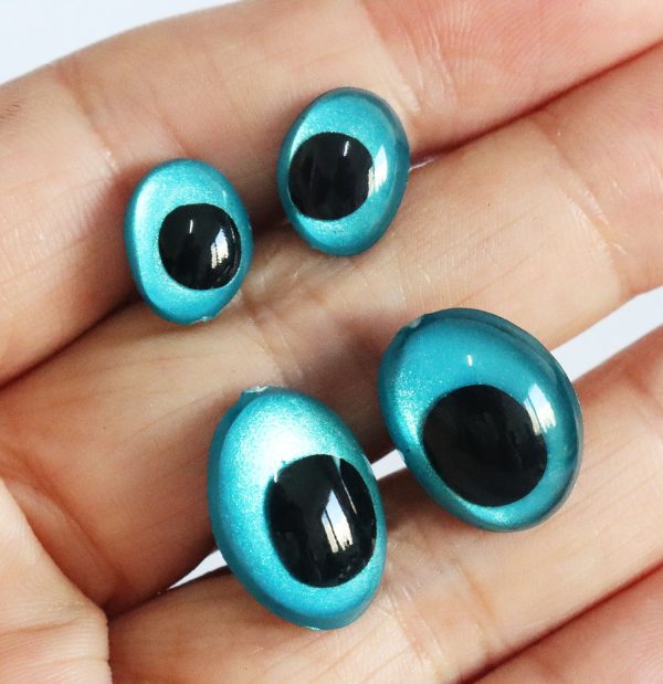blue color 9x12mm 13x18mm new toy doll craft bear finding doll eyes findings handpaint color - Image 4