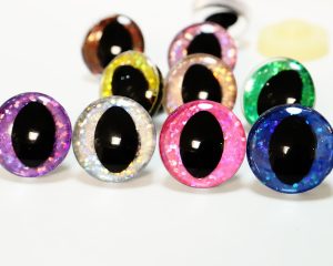 B11-mixed color 3D cat eyes black pupil  toy eyes with sinker washer 10mm-30mm option  for craft doll