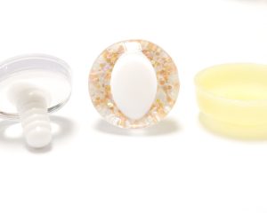 T10-pink orange disc 25mm 3D cat  eyes white pupil  toy eyes with sinker washer for diy craft doll findings
