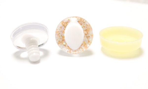 T10-pink orange disc 25mm 3D cat  eyes white pupil  toy eyes with sinker washer for diy craft doll findings