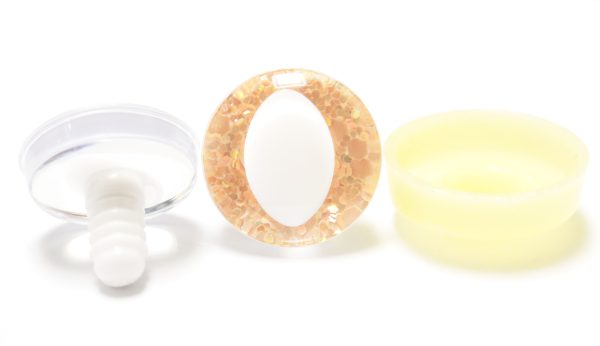 T10-light orange disc 25mm 3D cat  eyes white pupil  toy eyes with sinker washer for diy craft doll findings