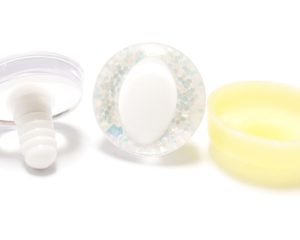 T10-light blue disc 25mm 3D cat  eyes white pupil  toy eyes with sinker washer for diy craft doll findings