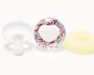 HS12- blue red silver  color disc 25mm 3D heart white pupil  toy safety  eyes with sinker washer for diy craft doll findings