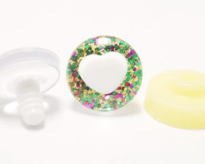 HS12- green purple gold color disc 25mm 3D heart white pupil  toy safety  eyes with sinker washer for diy craft doll findings